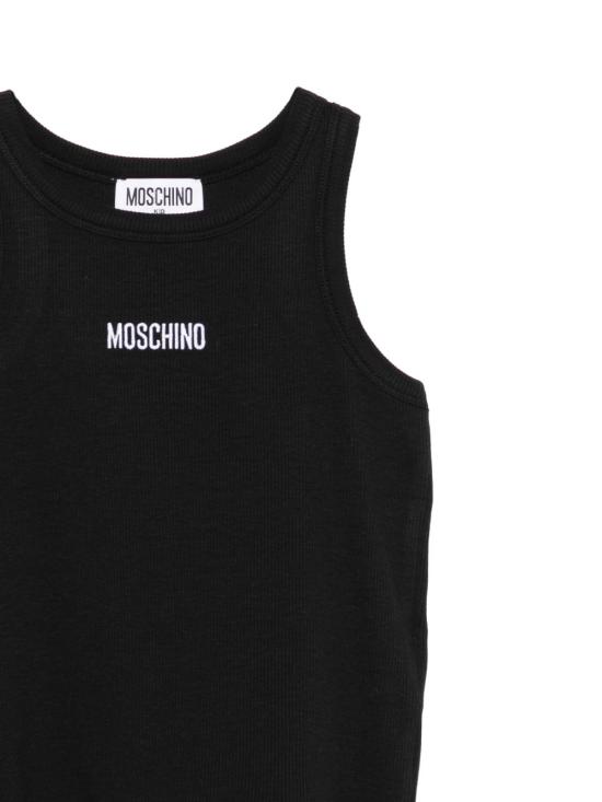26SS [키즈] 모스키노 티셔츠 HAM06MLBA39 60100 Nero black - MOSCHINO