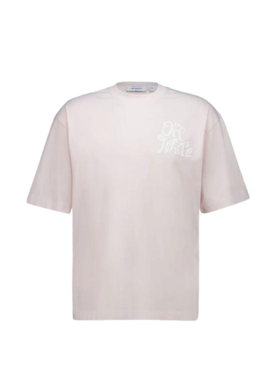 26SS 오프화이트 반팔 티셔츠 44MAA120S26J00U 680 FADE OUT MAUVE MOR