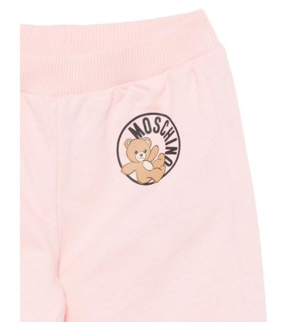 26SS [키즈] 모스키노 오버롤 MQK03NLCA19 50209 Sugar rose - MOSCHINO