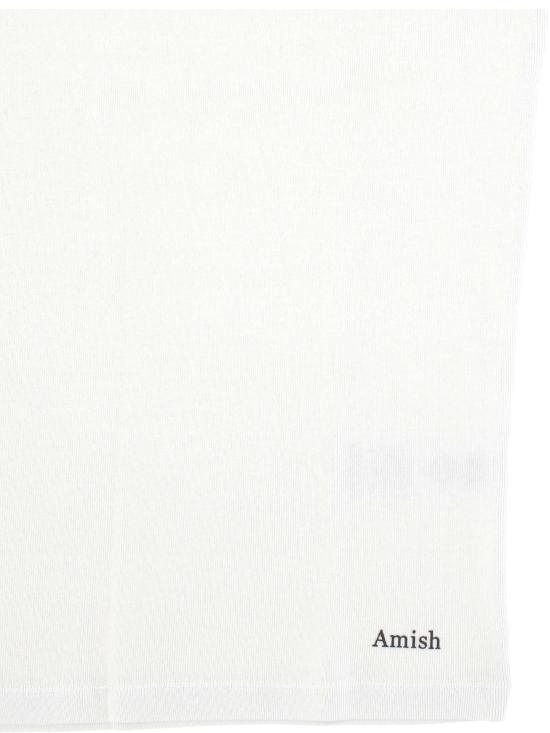 26SS 아미시 민소매 티셔츠 AMX208 CR710569C0087 Dyed ecru - AMISH