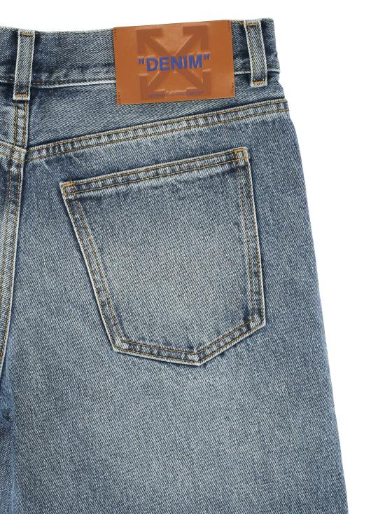 26SS 오프화이트 데님 팬츠 2YA069S26DEN002 W420 LIGHT MEDIUM BLUE NO COLOR - OFF WHITE