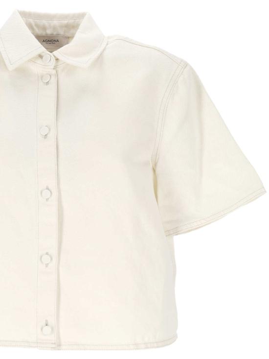 26SS 아뇨나 셔츠 TD1119Y U2130N01 White - AGNONA