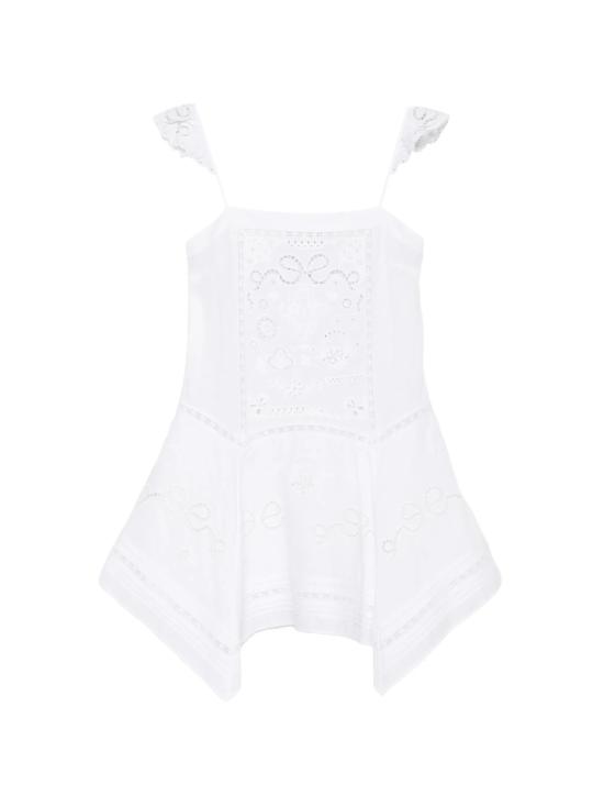 26SS 셀프 포트레이트 숏 원피스 AC26 005SW WHITE