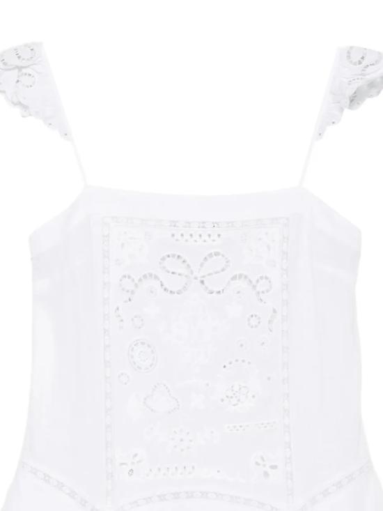 26SS 셀프 포트레이트 숏 원피스 AC26 005SW WHITE - SELF PORTRAIT