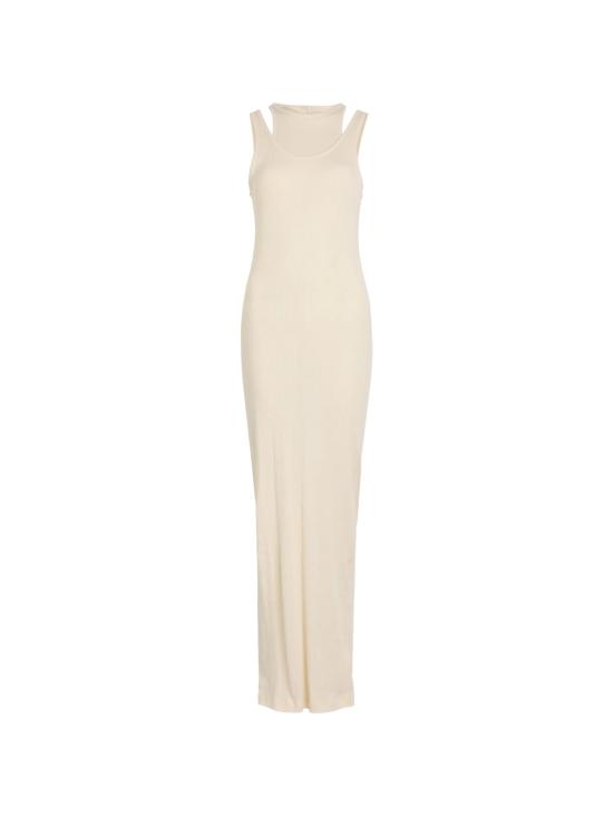 26SS 아르마리움 롱 원피스 ARMTMD049JE05012 BUTTER White