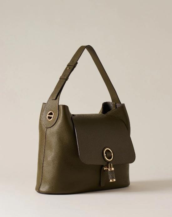 26SS 보르보네제 숄더백 910102920196 644 OLIVE CLAY GREY - BORBONESE