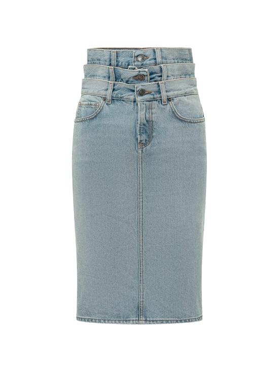 26SS 피오루찌 미디 스커트 W26SSDSK 007DN01DN01