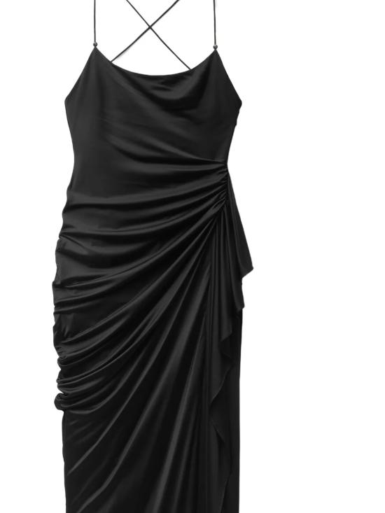 26SS 베르사체 미디 원피스 1024692 1A124971B000 Nero - VERSACE