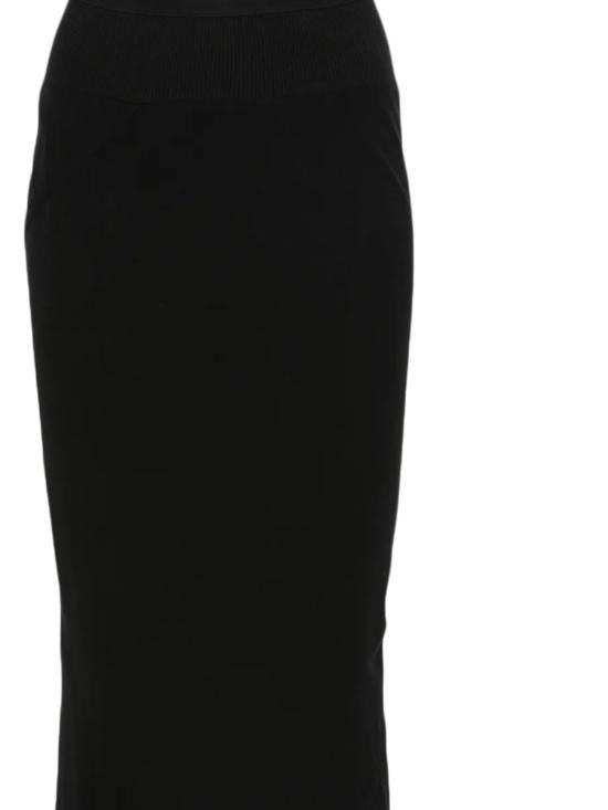 26SS 릭 오웬스 미디 스커트 RP01F6381 G09 Black - RICK OWENS