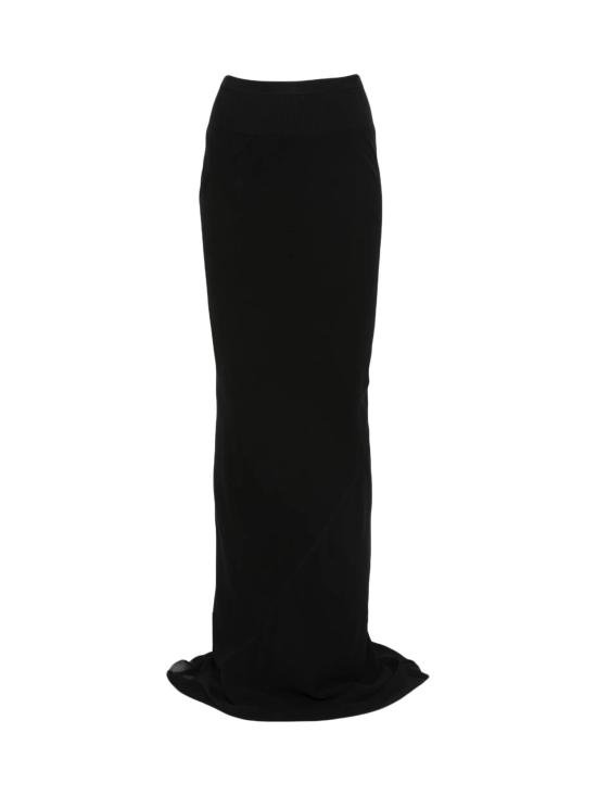 26SS 릭 오웬스 미디 스커트 RP01F6381 G09 Black