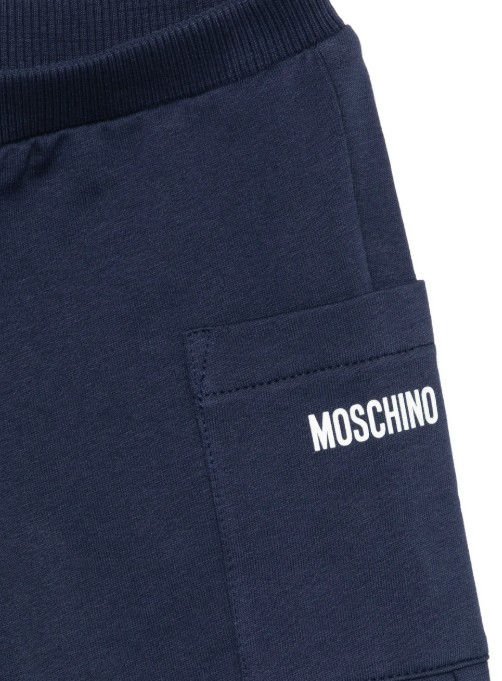 26SS [키즈] 모스키노 캐주얼 세트 MUG01ULCA19 40016 Blue - MOSCHINO