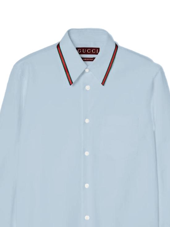 26SS 구찌 긴팔 셔츠 814560 Z7AVS4030 Blue - GUCCI