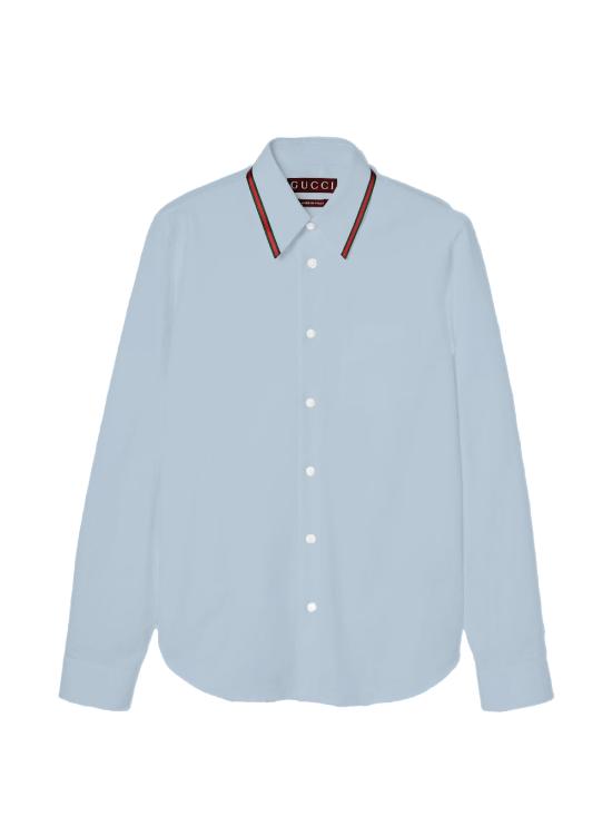 26SS 구찌 긴팔 셔츠 814560 Z7AVS4030 Blue