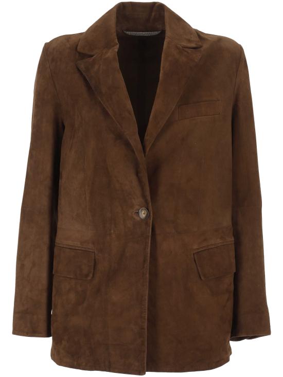 26SS 더 재키 레더스 수트 자켓 HYPE 126 PECAN