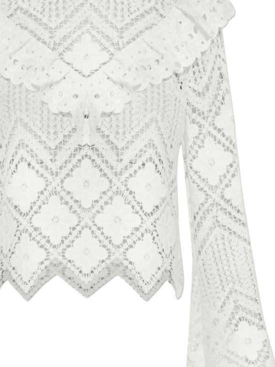 26SS 셀프 포트레이트 블라우스 AC26 010TBW WHITE - SELF PORTRAIT