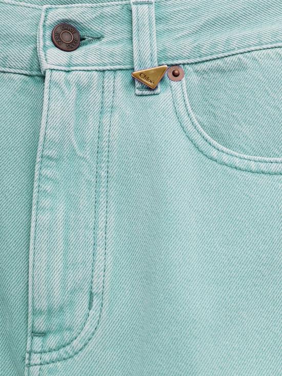 26SS 끌로에 스트레이트 팬츠 26UDP11252 47D WASHED TURQUOISE - CHLOE