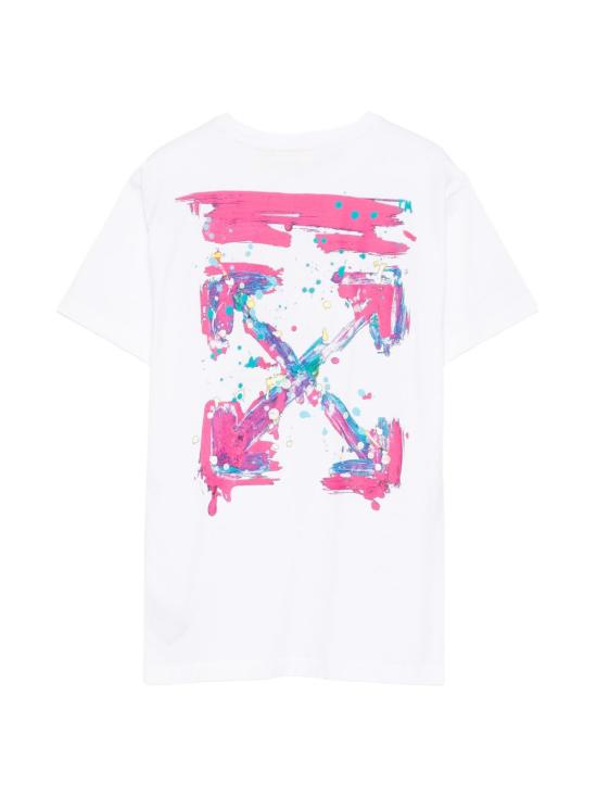 26SS [키즈] 오프화이트 티셔츠 44GAA001S26J005 100 White - OFF WHITE