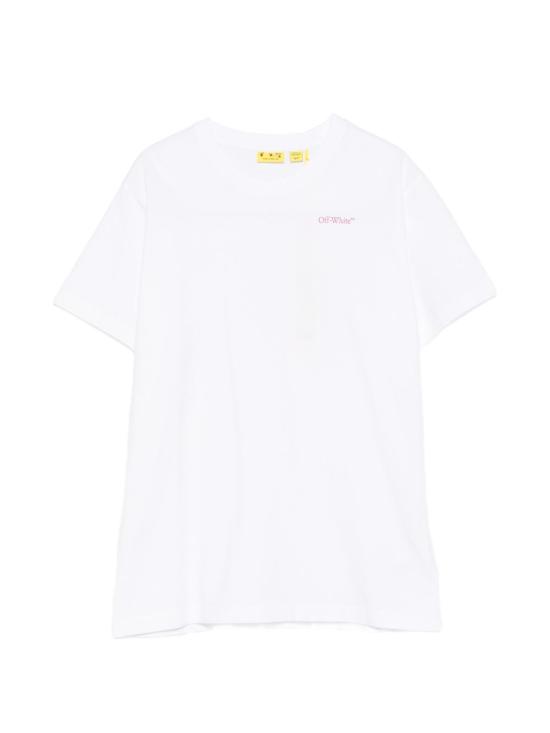 26SS [키즈] 오프화이트 티셔츠 44GAA001S26J005 100 White