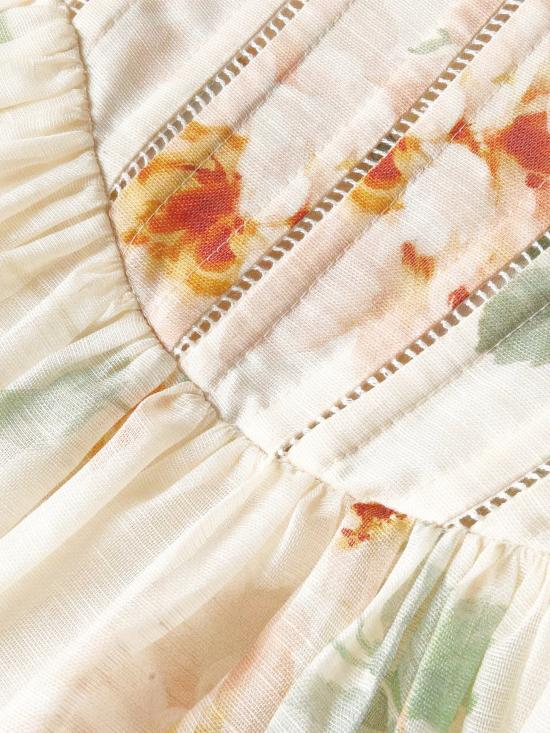 26SS 짐머만 미디 원피스 7811DS263 CRRO CREAM ROSE - ZIMMERMANN