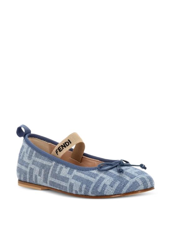 26SS [키즈] 펜디 레이스업 슈즈 JFR376AWKC F1V9L Blu - FENDI