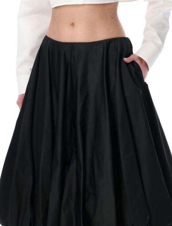 26SS 발렌시아가 미디 스커트 872332TJO61 1000 Nero - BALENCIAGA