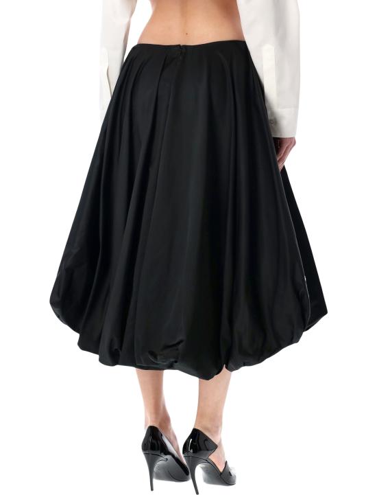 26SS 발렌시아가 미디 스커트 872332TJO61 1000 Nero - BALENCIAGA