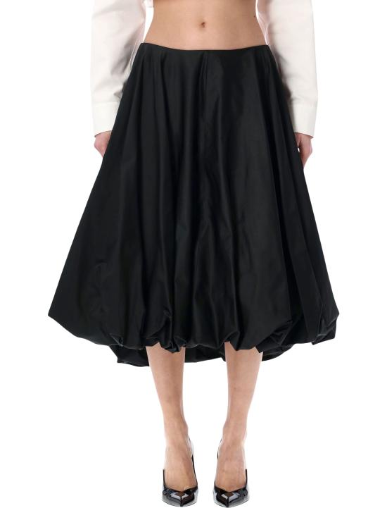 26SS 발렌시아가 미디 스커트 872332TJO61 1000 Nero