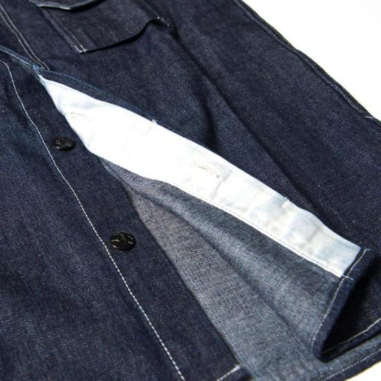  스튜디오 다치산 데님 셔츠 스튜디오 다르티장 [5333 B] 셀비지 샴브레이 워크  원워시 - STUDIO D'ARTISAN