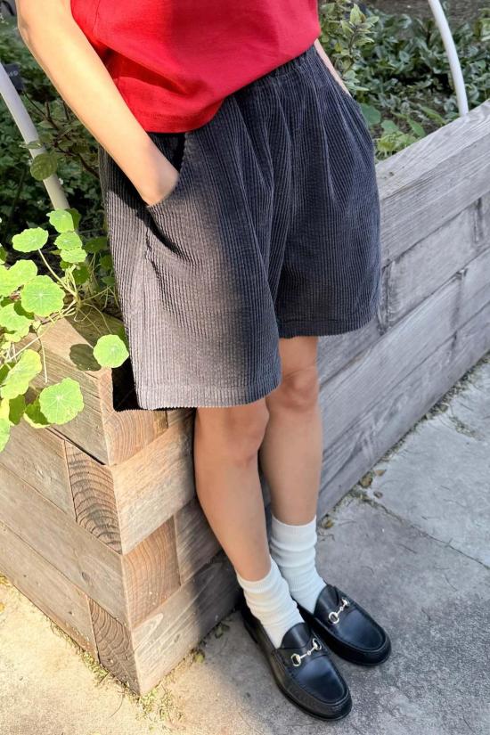  르 본 숍 숏팬츠 르봉 쇼페 시티 쇼츠 (소프트 코듀로이 소재)