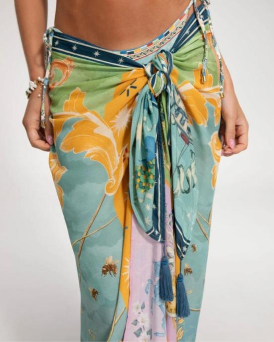  Agua Bendita 비치용품 아구아 벤디타 마린 파레오 커버업 마린 솔스티스 - OTHER BRANDS