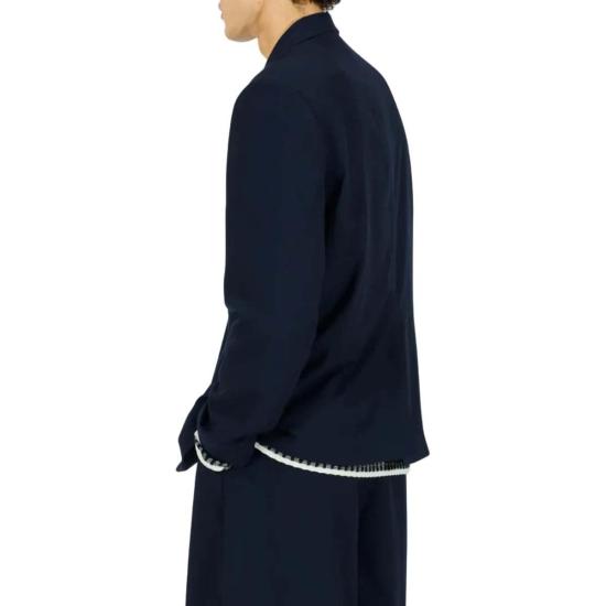  크로스트 수트 자켓 에코 더블 버튼 블레이저 네이비 - KROST