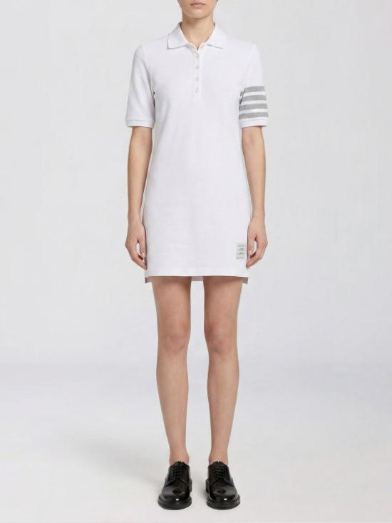 26SS 톰브라운 미디 원피스 FJD134A J0248 100 WHITE DOM