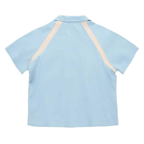  W'Menswear 셔츠 여성복 볼링 셔츠 베이비 블루 - OTHER BRANDS