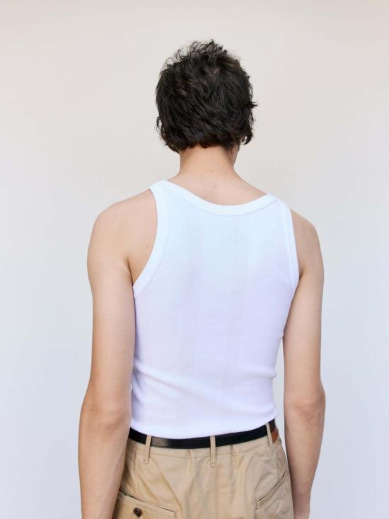  더 레터스 민소매 티셔츠 레터스 코튼 랜덤 텔레코 립 탱크탑 - THE LETTERS