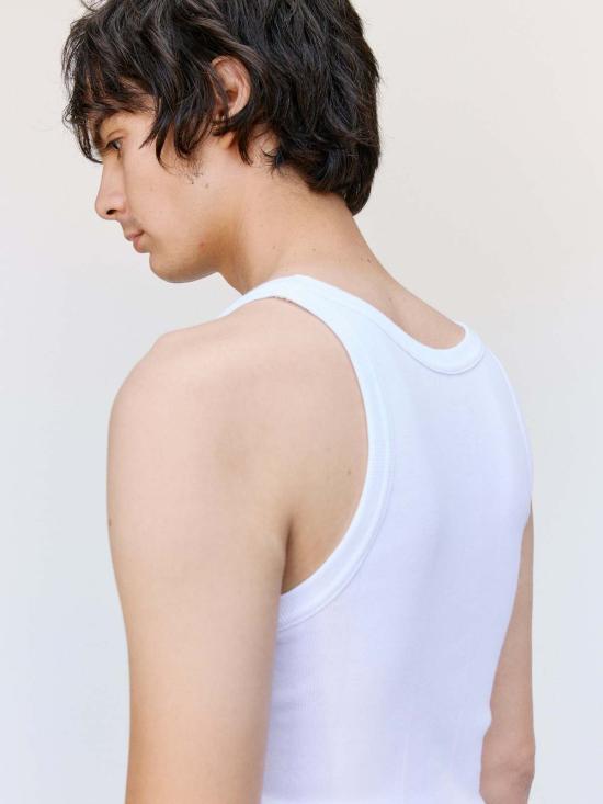  더 레터스 민소매 티셔츠 레터스 코튼 랜덤 텔레코 립 탱크탑 - THE LETTERS