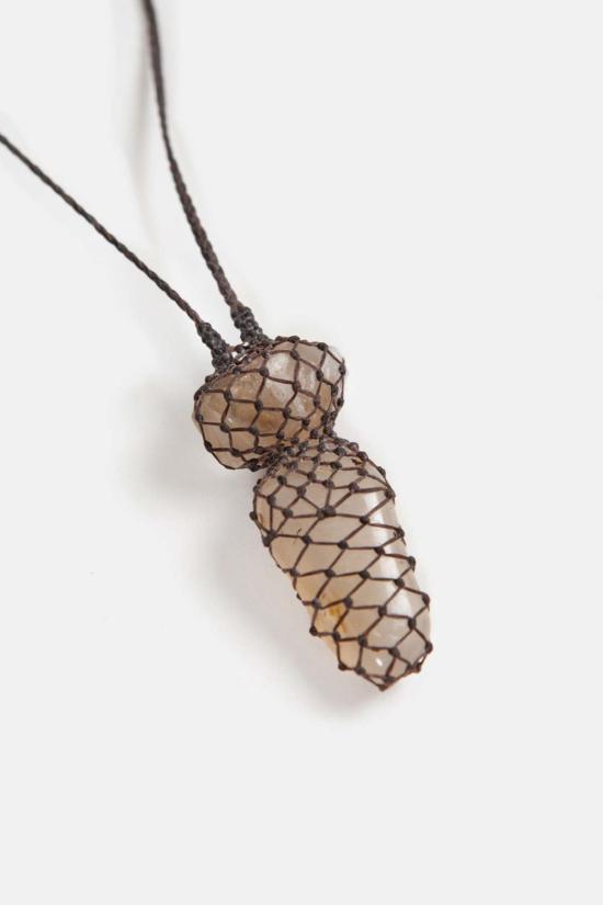  Carina Schott 목걸이/팬던트 카리나 쇼트 위스키 토파즈 & 몬태나 아게이트 목걸이 - OTHER BRANDS