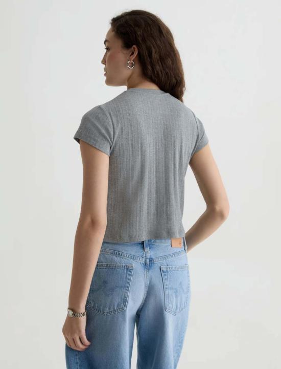  아드리아노 골드슈미드 반팔 티셔츠 Ag Jeans Sadie Crew 티셔츠 - ADRIANO GOLDSCHMIED