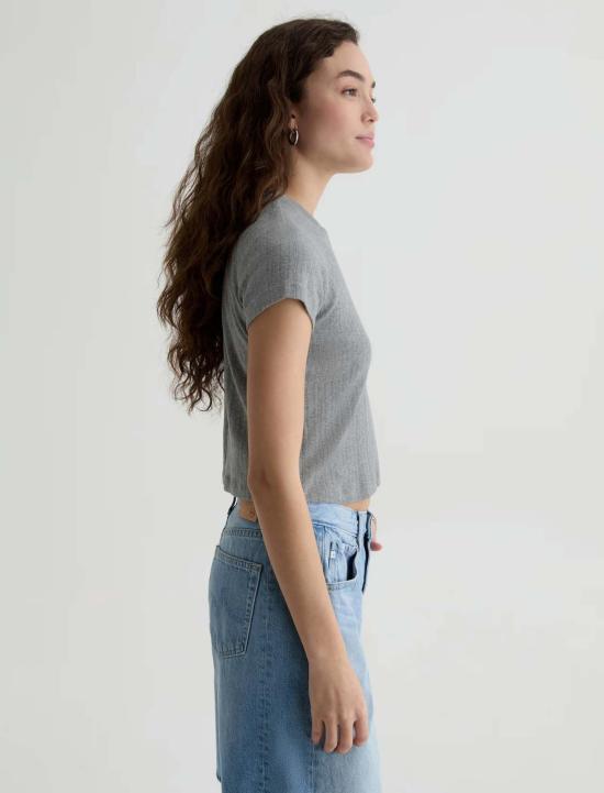  아드리아노 골드슈미드 반팔 티셔츠 Ag Jeans Sadie Crew 티셔츠 - ADRIANO GOLDSCHMIED