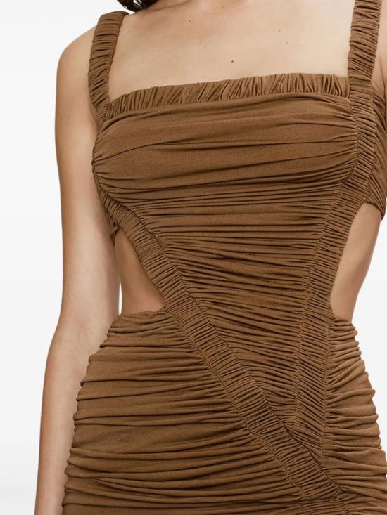 26SS 크리스토퍼에스버 미디 원피스 25041358RUSSET Brown - CHRISTOPHER ESBER