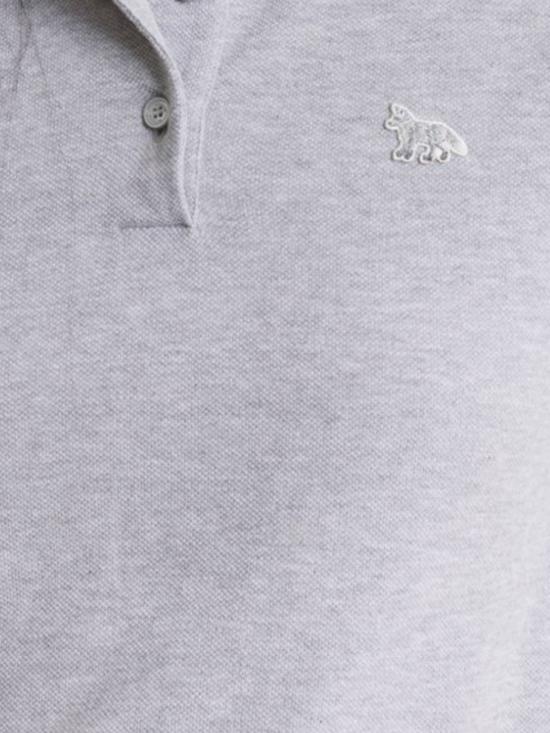 26SS 메종키츠네 폴로 티셔츠 MW00202KP0001 H120 LIGHT GREY MELANGE - MAISON KITSUNE