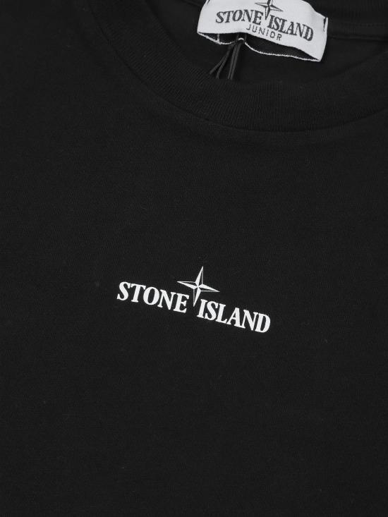 26SS [키즈] 스톤 아일랜드 티셔츠 L1S162100009S0377 V0029 Black - STONE ISLAND