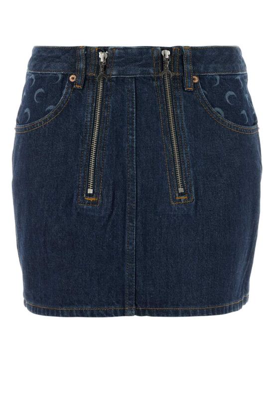  마린세르 데님 스커트 마린 세르 블루 데님 미니 스커트