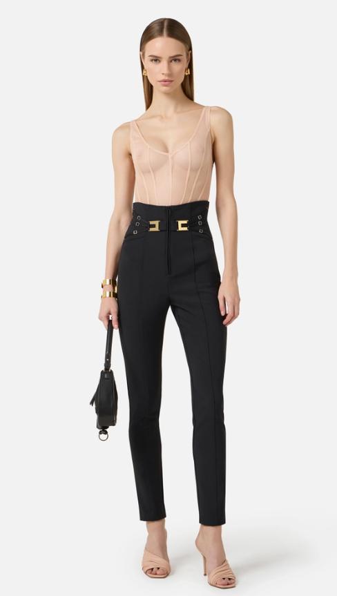 26SS 엘리자베타프랜치 바디수트 티셔츠 BO00961E2 EA1 NUDE - ELISABETTA FRANCHI