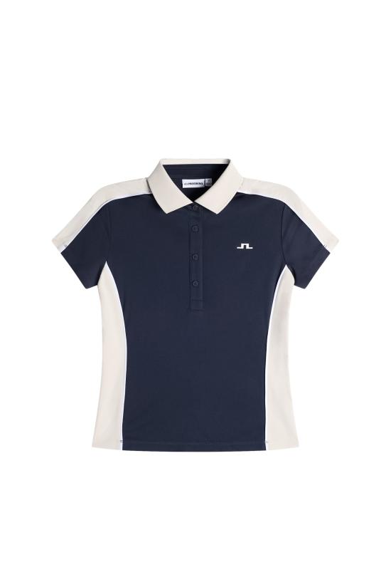 26SS 제이린드버그 여성 데미 폴로 티셔츠 GWJT14801 6855 JL NAVY DOM