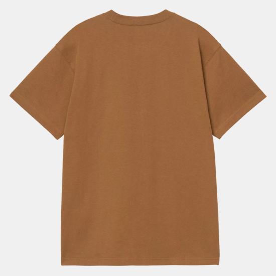 26SS 칼하트 WIP 숏슬리브 모노그램 티셔츠 I036212 HZXX HAMILTON BROWN DOM - CARHARTT WIP