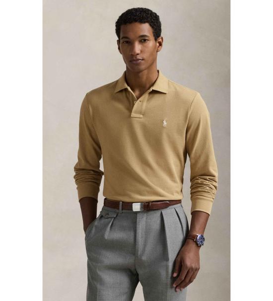 26SS 폴로 랄프로렌 클래식 핏 코튼 폴로 셔츠 710680790123 TAN CRM DOM - POLO RALPH LAUREN