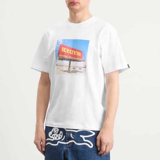 26SS 아이스크림 반팔 티셔츠 IC25442 WHITE DOM - ICECREAM