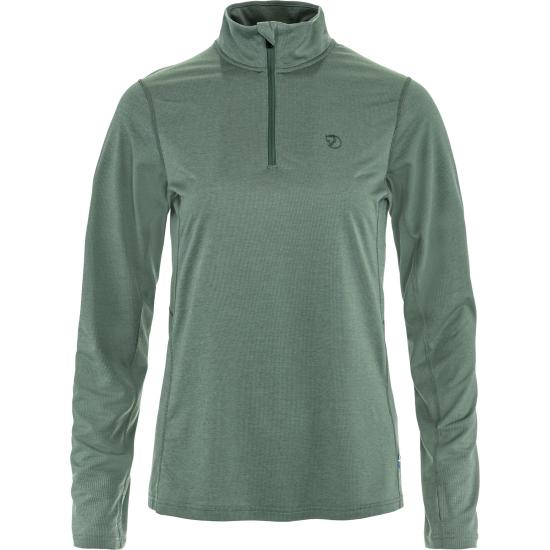 26SS 피엘라벤 여성 아비스코 데이 하이크 하프 짚 14600281 PATINA GREEN DOM