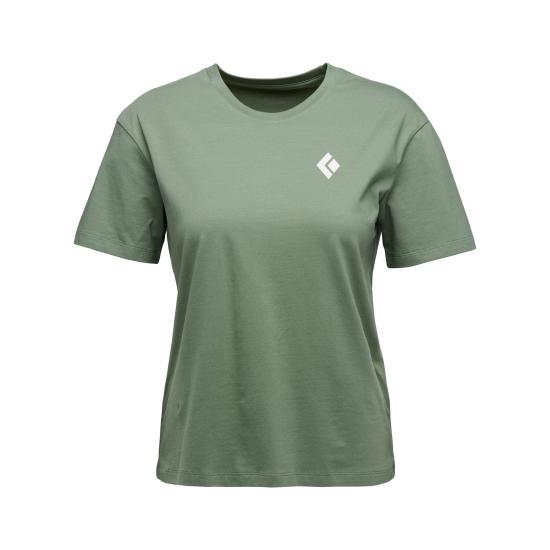 26SS 블랙 다이아몬드 반팔 티셔츠 QAWAP730192 LAUREL GREEN DOM