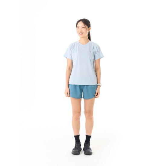 26SS 블랙 다이아몬드 반팔 티셔츠 QAWAP752033 FOG BLUE DOM - BLACK DIAMOND